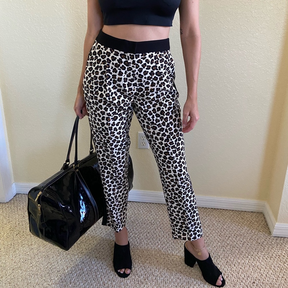 Marella Max Mara Animal Print Dress Pants